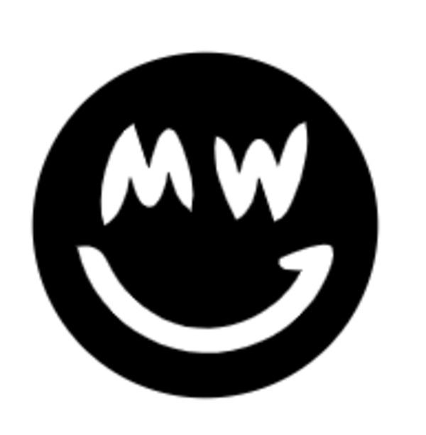 Grin coin logo in black and white.